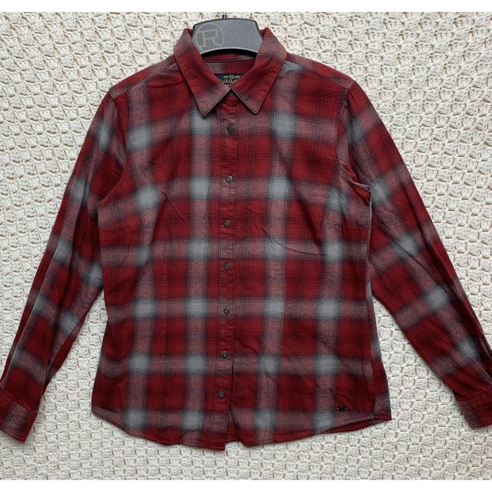 Noble‎ Outfitters Womens Shirt Long Sleeve Button Up Top Size M Plaid  Flannel